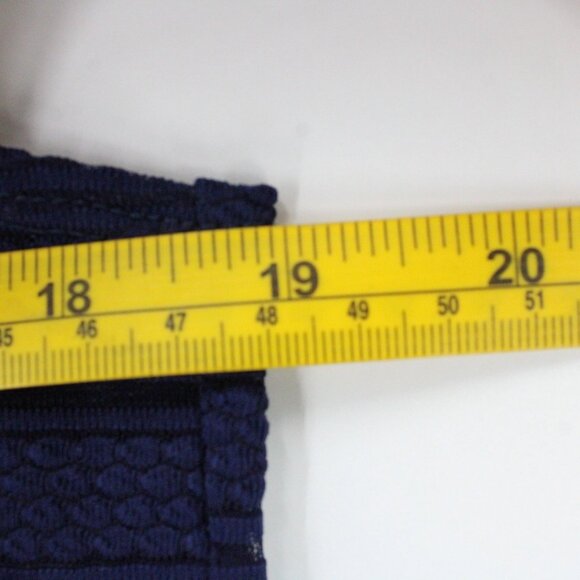 J Valdi Swim Dress Cover Up Womens Navy Blue Sleeveless Knit Breathable Size XL - Picture 7 of 8